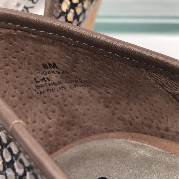 Sperry Wedge Heel Peep-toe NWT Snakeskin Women’s 8 - Picture 9 of 9